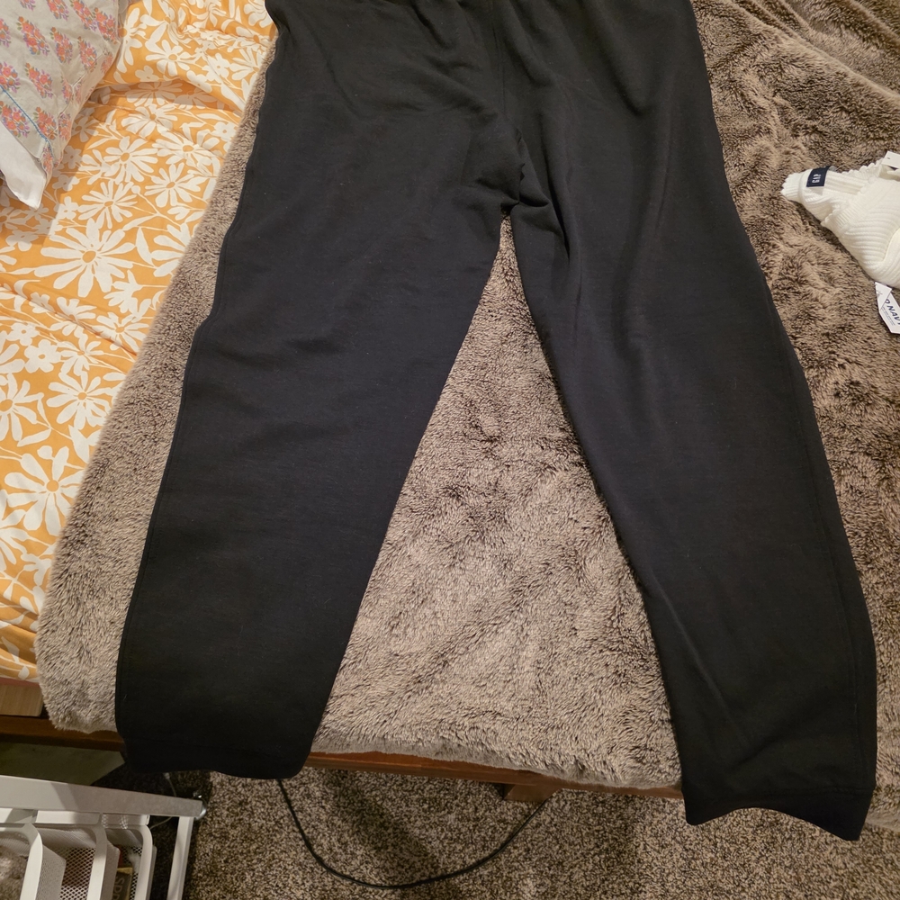 Quince Black Track Pants
